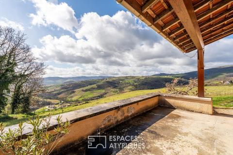 Ancienne ferme à rénover avec sa vue imprenable