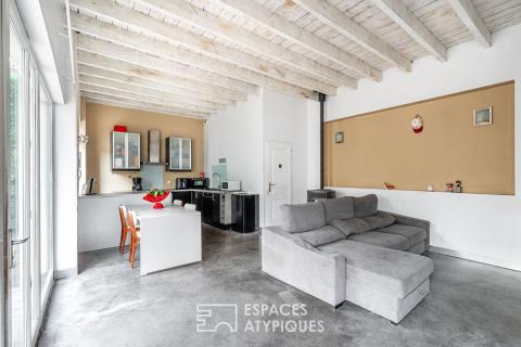 Ancienne grange réhabilitée en duplex avec terrasse