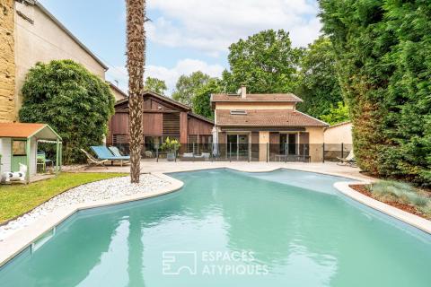 Maison atypique avec piscine
