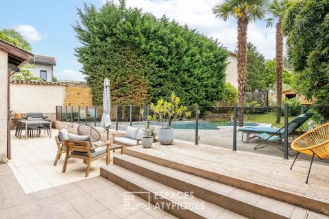 Maison atypique avec piscine