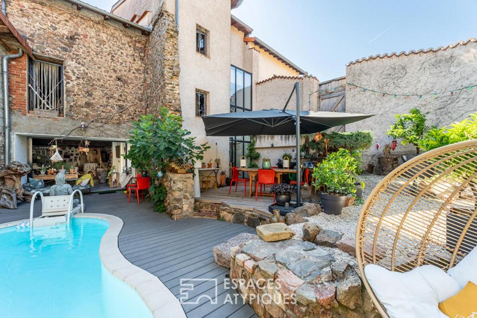 Maison de village de caractère et sa piscine