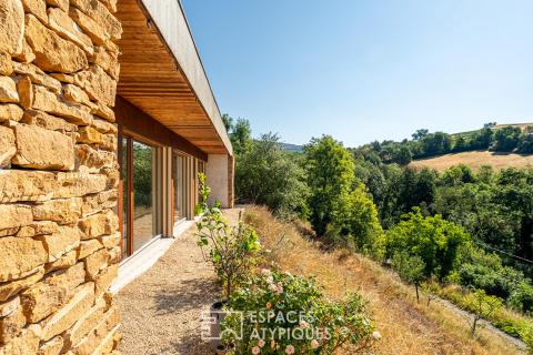 Maison bioclimatique avec sa vue dégagée