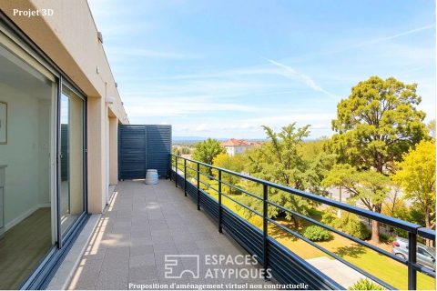Dernier étage avec terrasse et garage