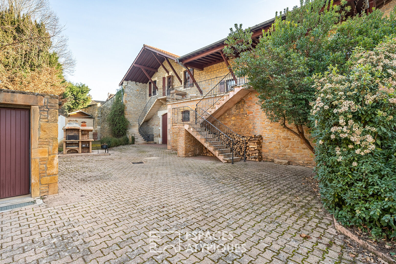 Former rehabilitated winery and its outbuildings