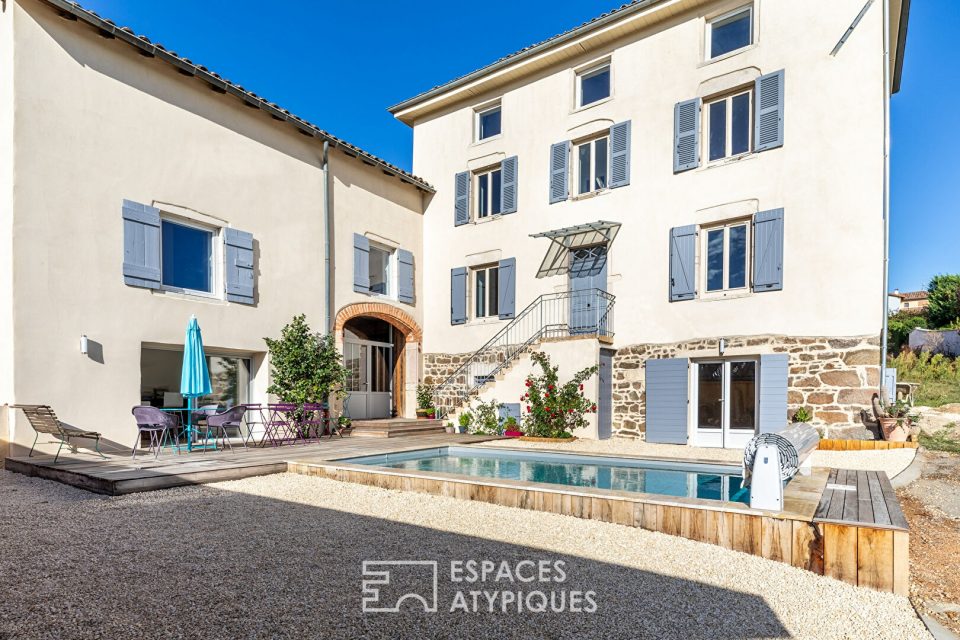 Maison bourgeoise rénovée avec piscine