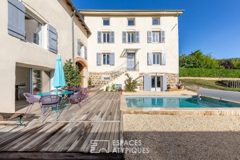 Maison bourgeoise rénovée avec piscine