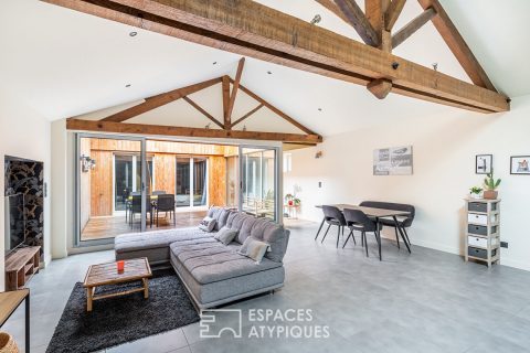 Appartement avec patio à ciel ouvert