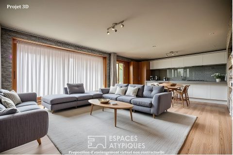 New house with garden and parking