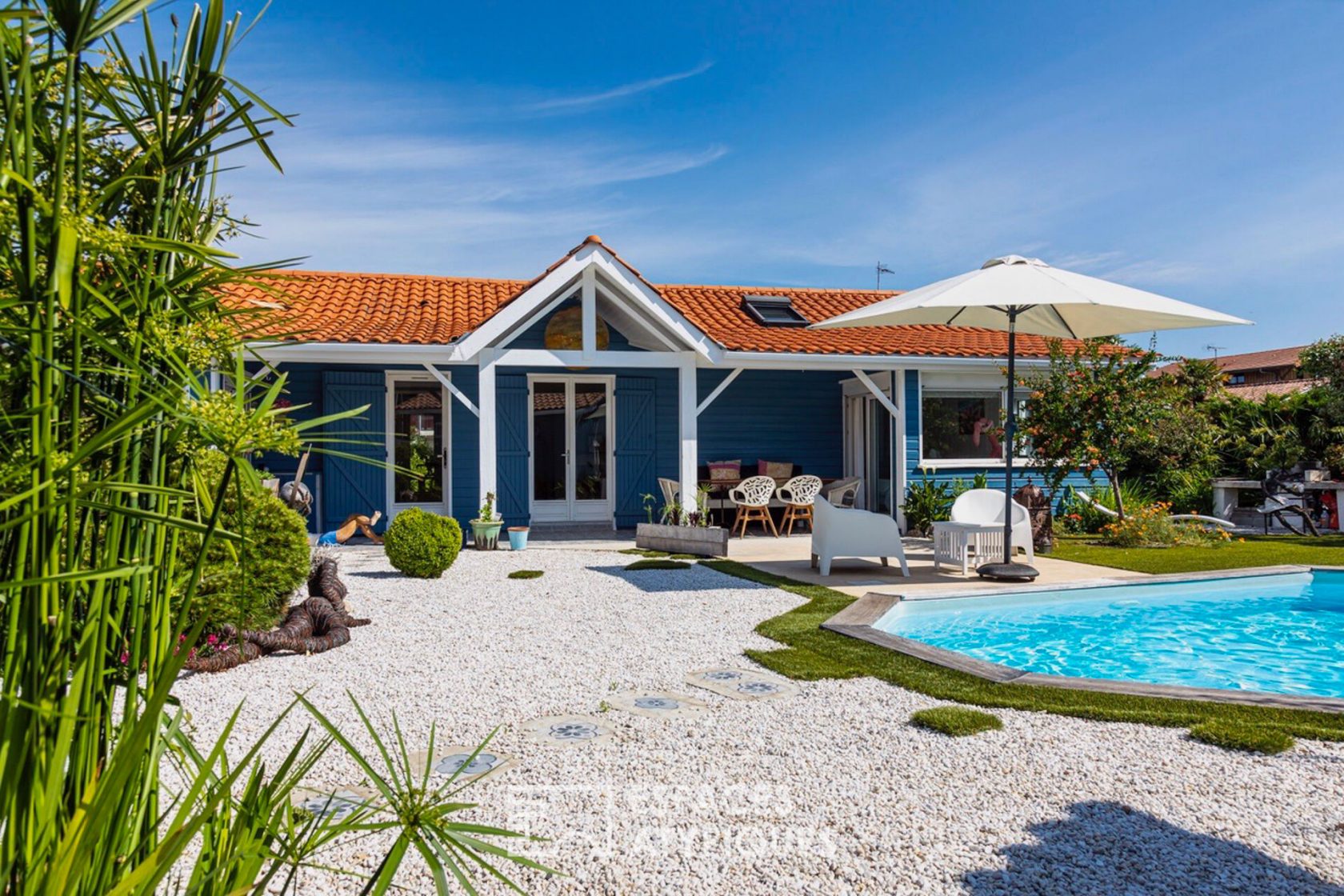 Villa à l’esprit Bassin avec piscine sur le Port de la Teste