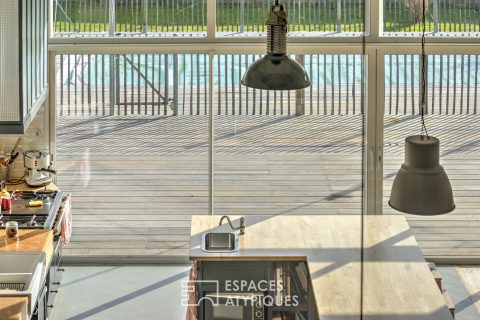 Loft industriel avec piscine proche du bassin