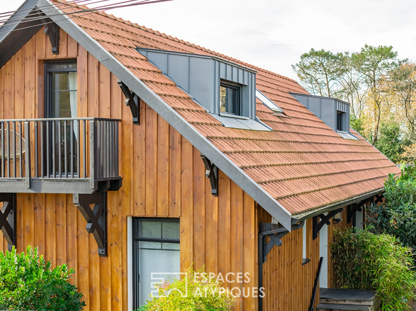 Élégance et esprit chalet face au Bassin d&rsquo;Arcachon