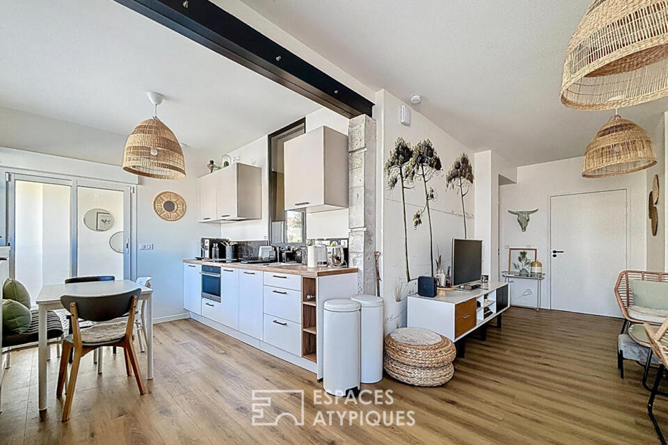 Un pied à terre rénové avec terrasse, proche centre