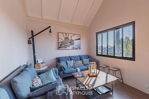 Maison bois en première ligne au Port avec vue Canelot