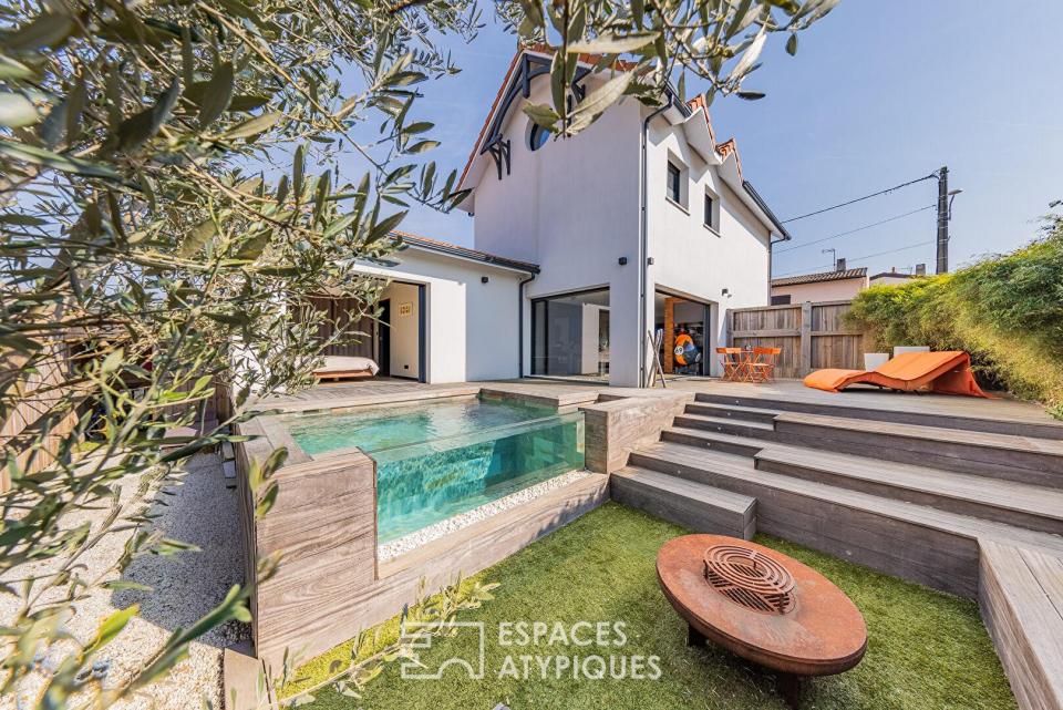 Maison familiale contemporaine avec piscine à l'Aiguillon