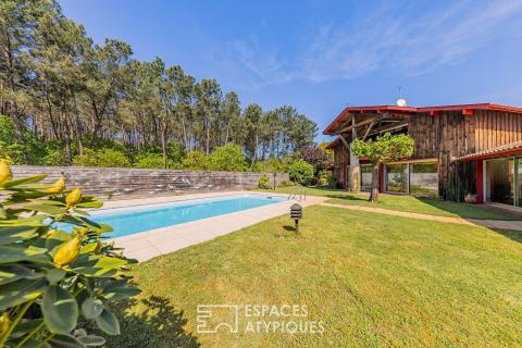 Villa d&rsquo;architecte à Lanton-Cassy : Volume et Potentiel