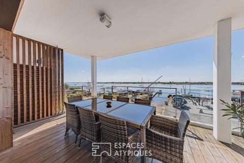Appartement contemporain avec terrasse et  vue bassin à l&rsquo;Aiguillon