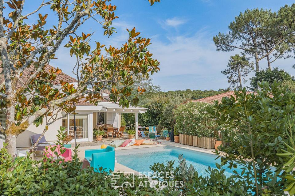 Maison d'Architecte avec piscine dans un écrin de verdure