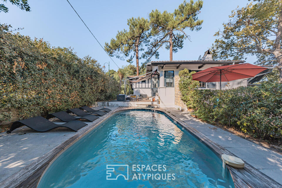 Villa Basco-Landaise de caractère avec piscine aux Abatilles