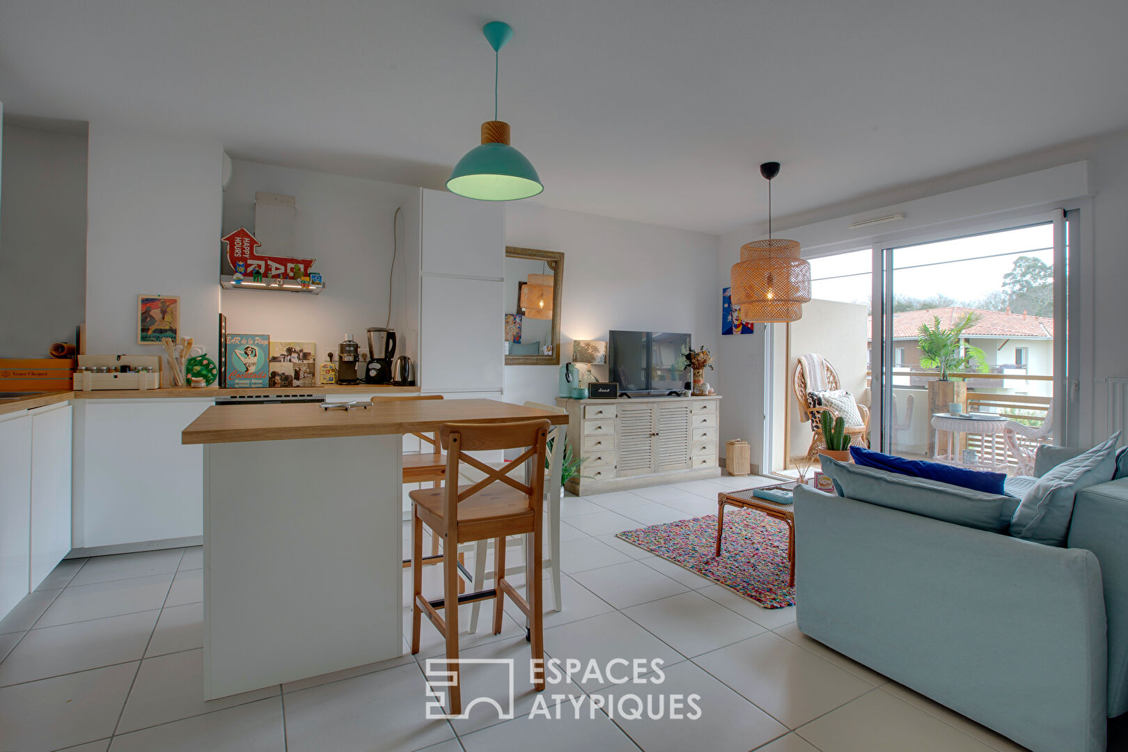 Appartement lumineux avec terrasse en bois au coeur de Seignosse