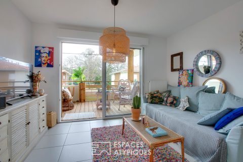 Appartement lumineux avec terrasse en bois au coeur de Seignosse