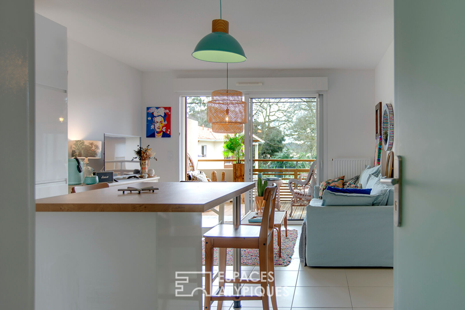 Appartement lumineux avec terrasse en bois au coeur de Seignosse