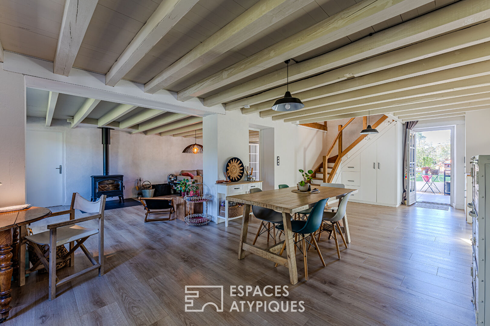 Maison de caractère restaurée dans un esprit Loft