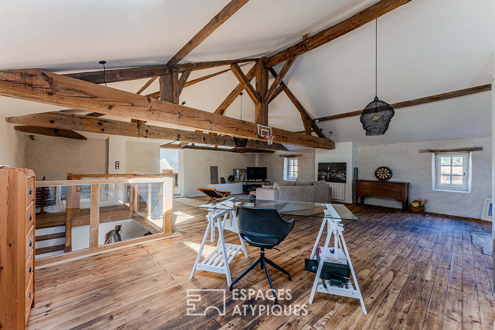 Maison de caractère restaurée dans un esprit Loft