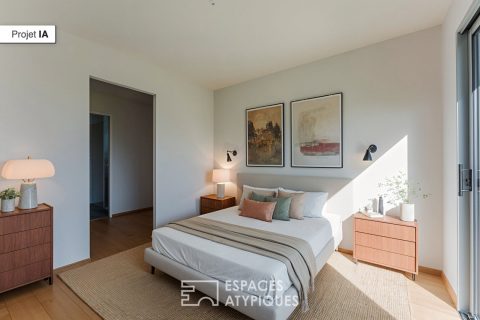 Maison contemporaine à coté de l&rsquo;océan