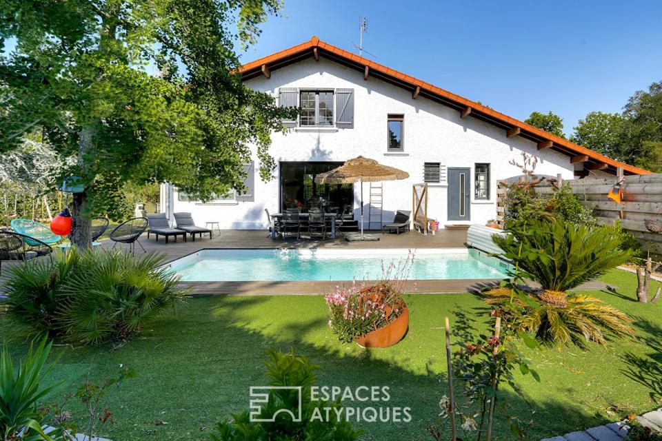 Villa Landaise de Caractère, l'Art de Vivre à 2 km de l'Océan