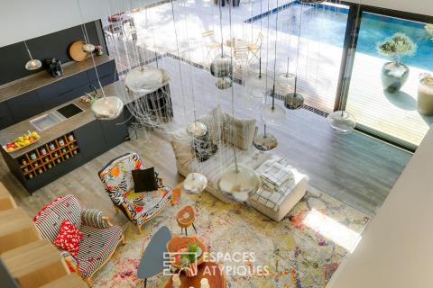 Architect-designed villa between forest and ocean, on the doorstep of Contis Plage