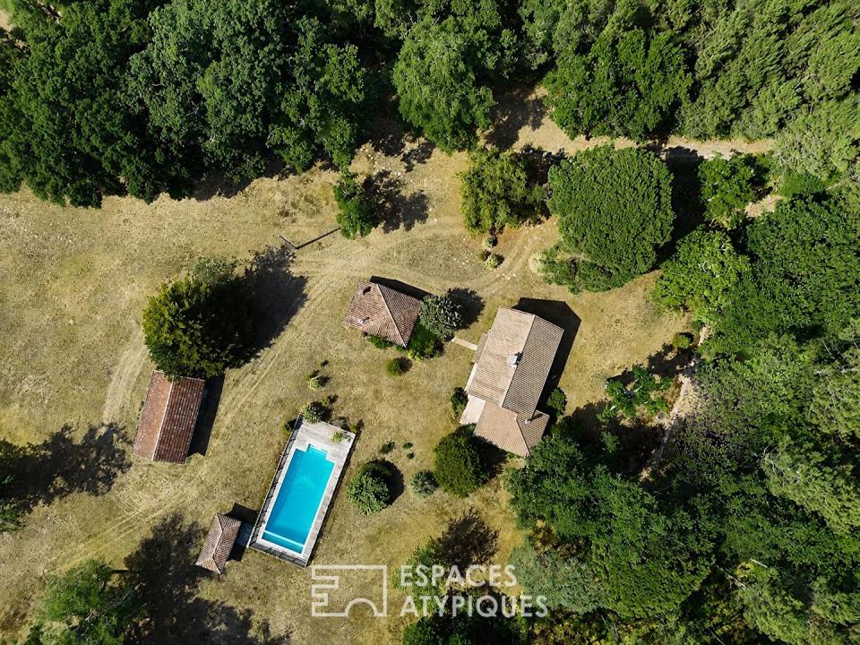 Domaine au calme de la forêt des Landes proche océan