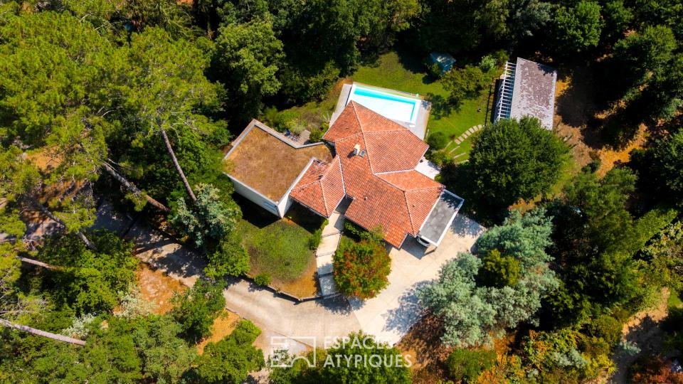 Entre étang et océan, une villa d'exception