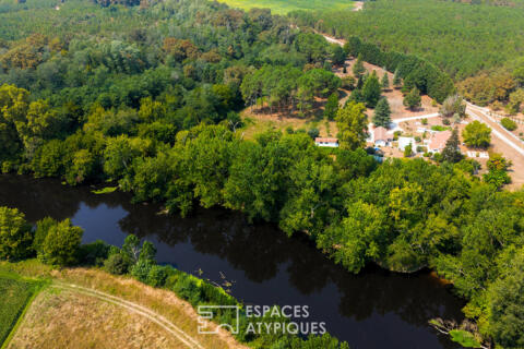 Bâtisse de 1850 rénovée avec piscine et dépendance dans les Landes