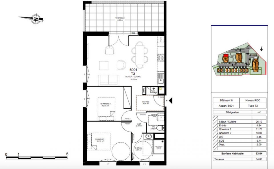 40990 SAINT PAUL LES DAX - Appartement avec terrasse dans un parc boisé - Saint Paul les Dax - - Réf. 3597EALD