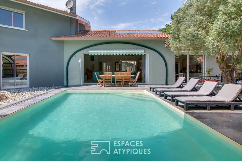 Villa familiale avec piscine toutes saisons