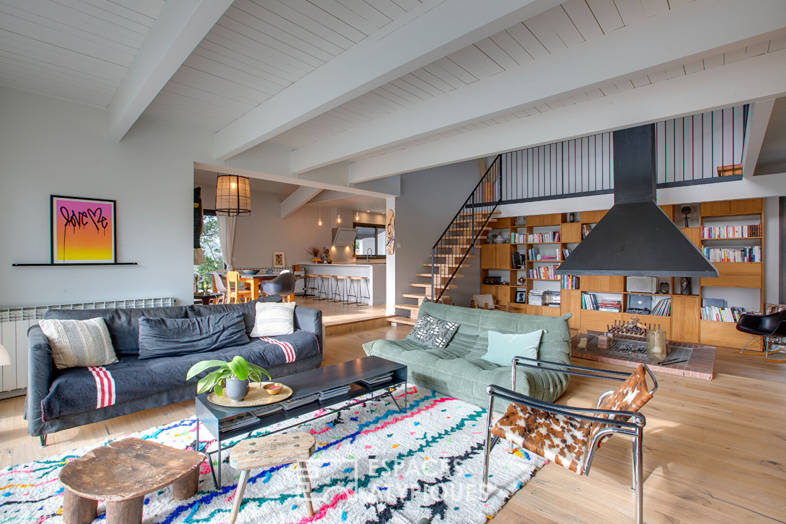 Maison d’architecte des années 80 modernisée