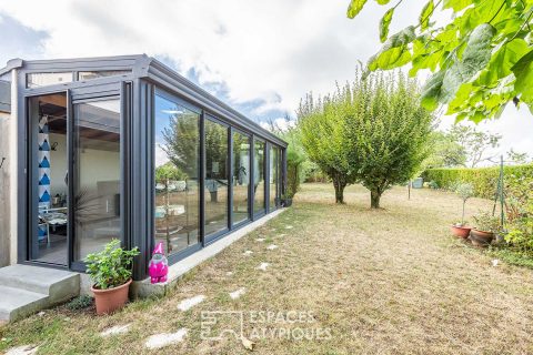 La maison d’architecte en bois.