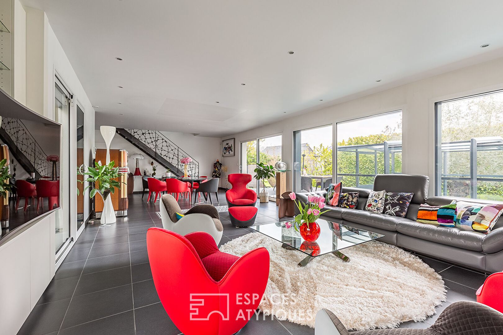 La maison d’architecte dans un quartier recherché de Palaiseau