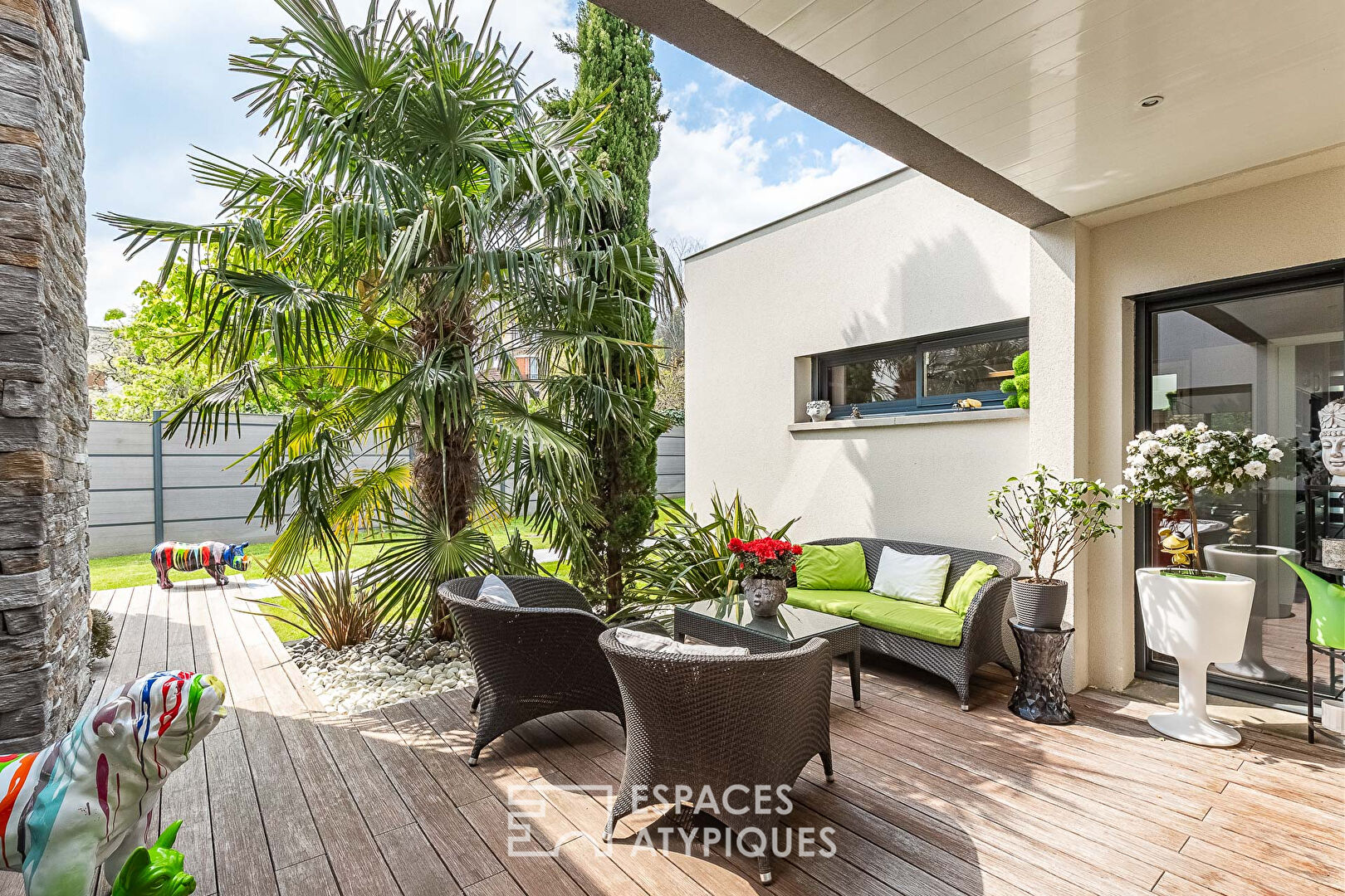 La maison d’architecte dans un quartier recherché de Palaiseau