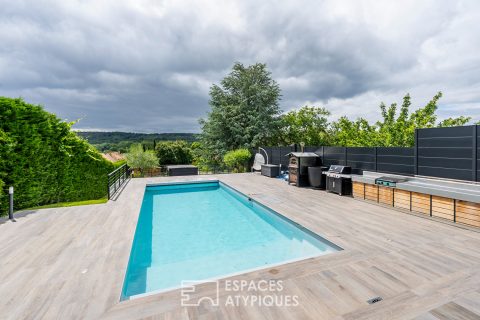 Maison d’architecte avec vue sur la vallée