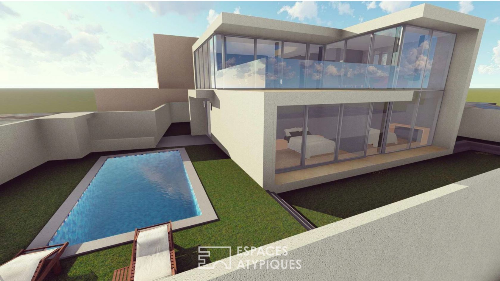 Terrain avec projet de construction sur Montlhéry