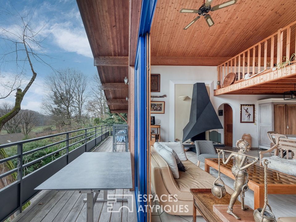 La maison ossature bois en plein coeur de la nature et avec une vue imprenable
