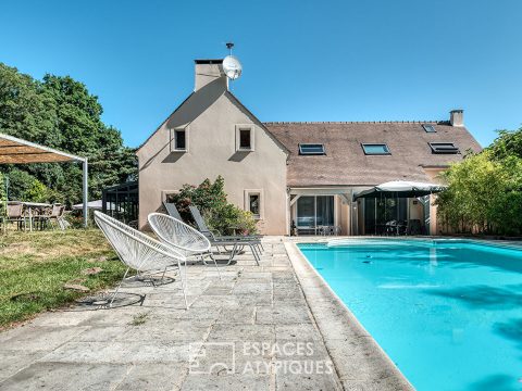 La maison contemporaine aux volumes XXL à Moigny sur Ecole