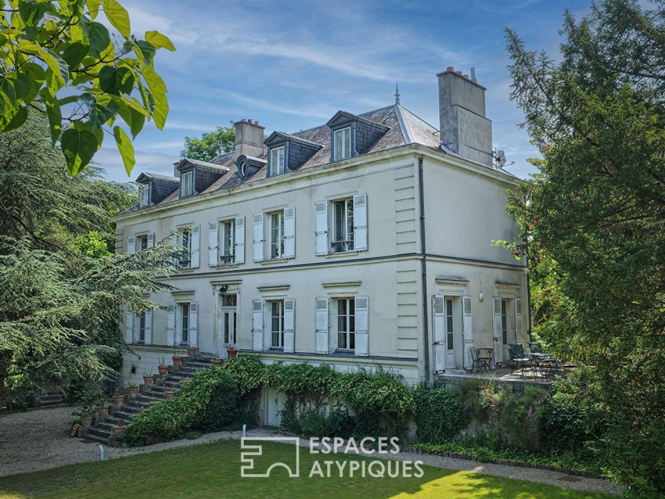 Maison de maître avec jardin d'exception en centre-ville