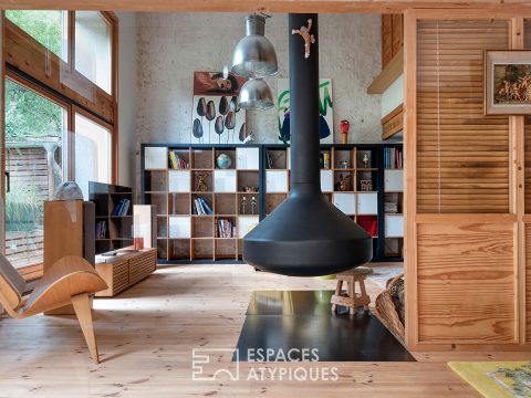 La grange revue par un architecte avec un jardin au calme et sans vis-à-vis