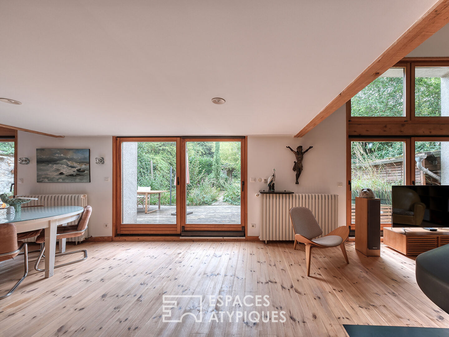 La grange revue par un architecte avec un jardin au calme et sans vis-à-vis