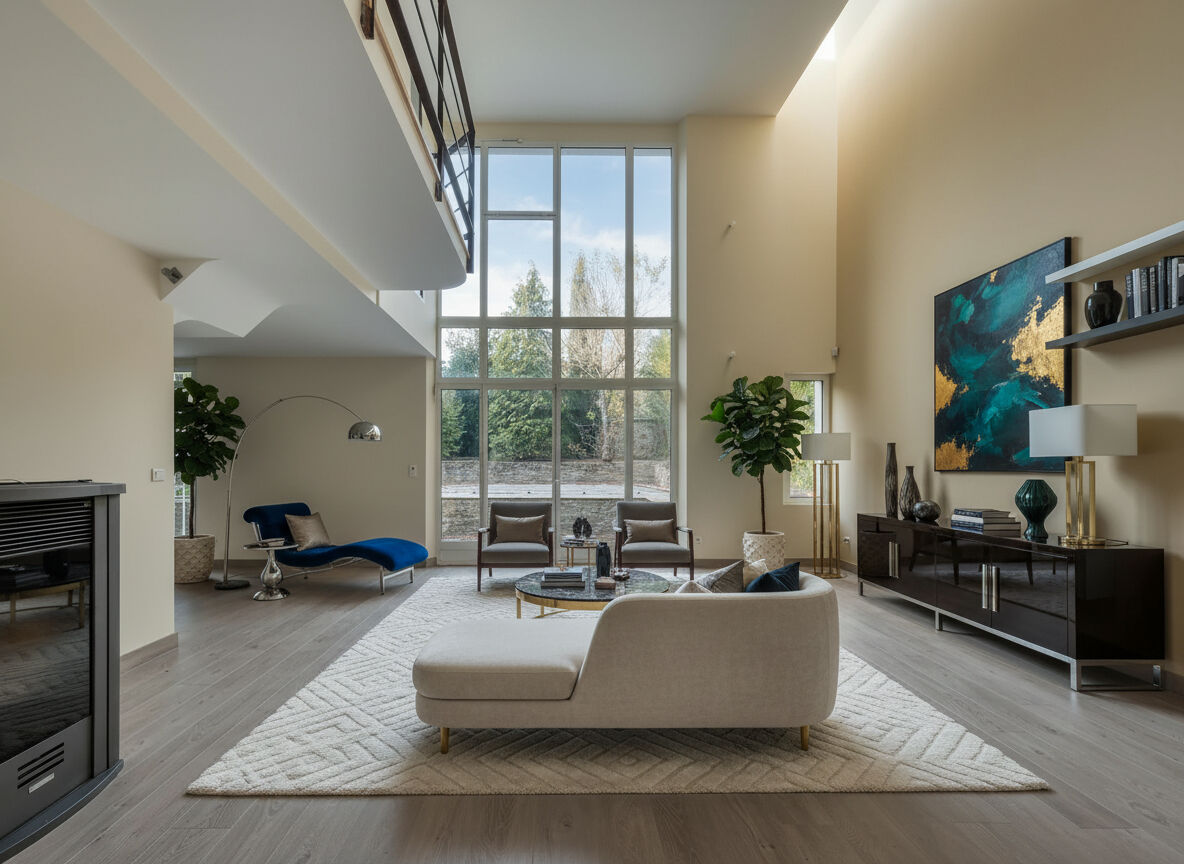 Maison rénovée avec piscine à proximité des commerces et de la gare.