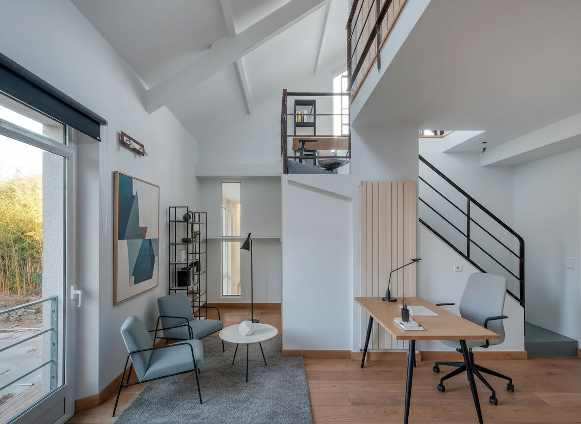 Maison rénovée avec piscine à proximité des commerces et de la gare.