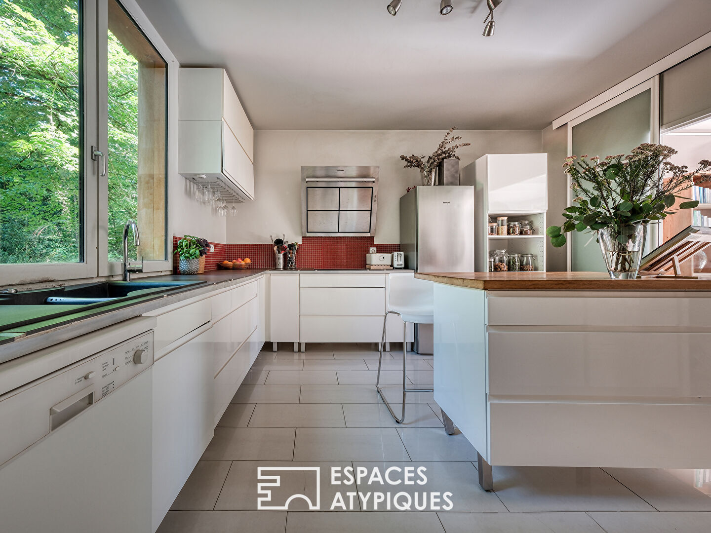 Maison familiale en ossature bois au coeur de la nature