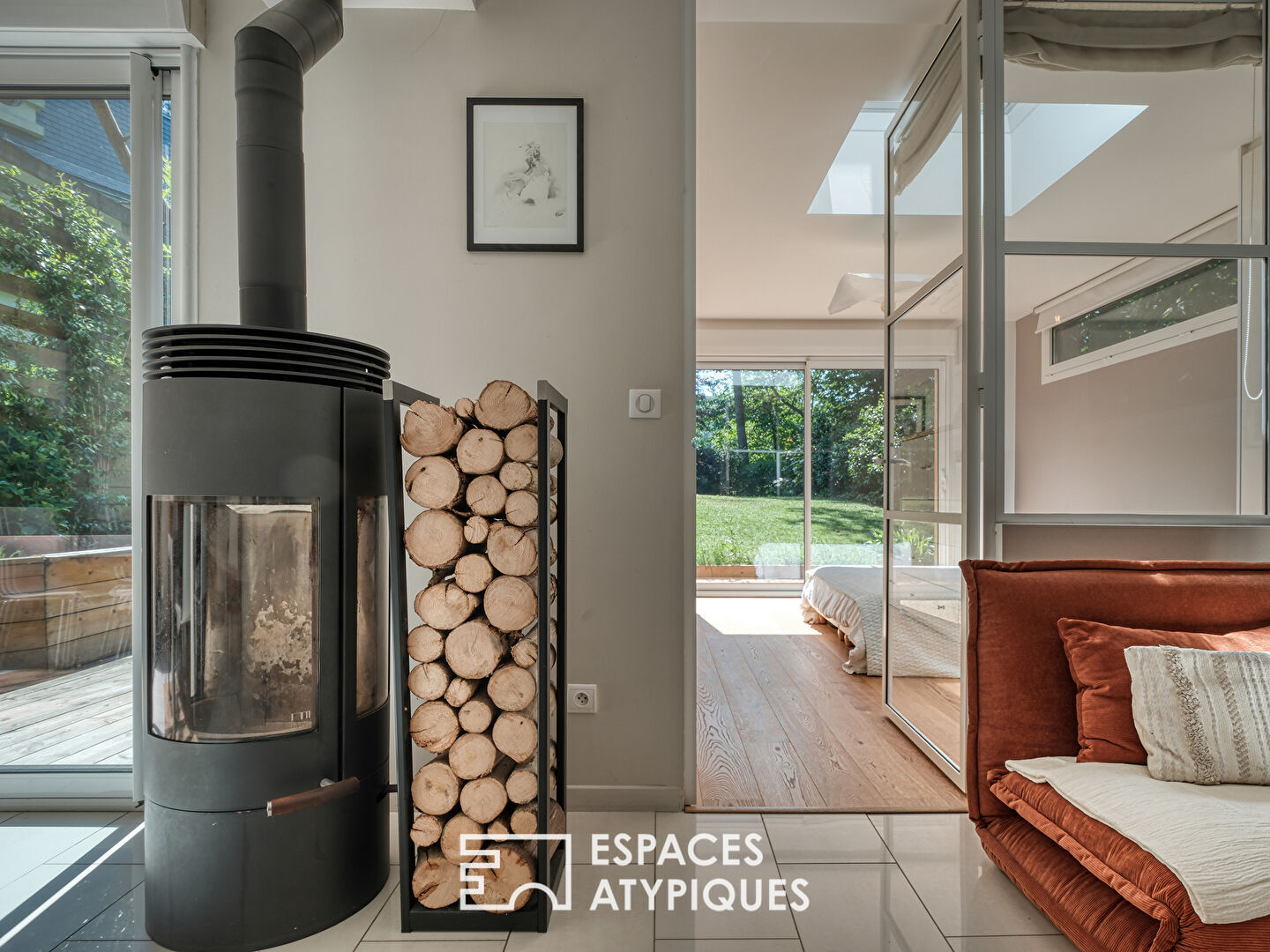 Maison familiale en ossature bois au coeur de la nature